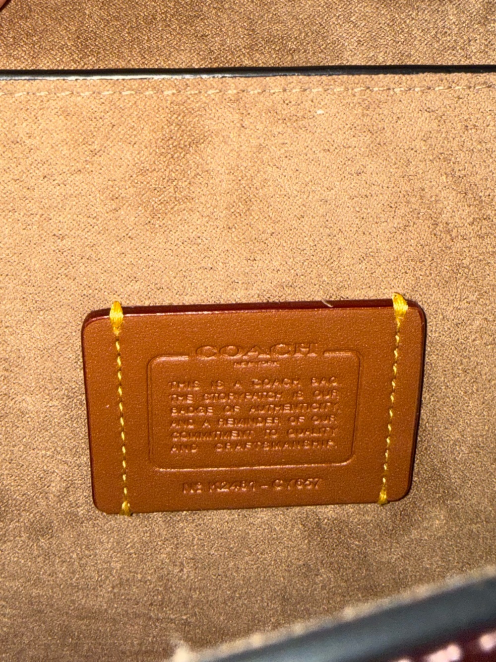 Coach Quinn Burgundy Leather Crossbody with Gold Hardware - Picture 4 of 4